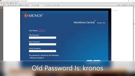 kronos iniciar sesión.